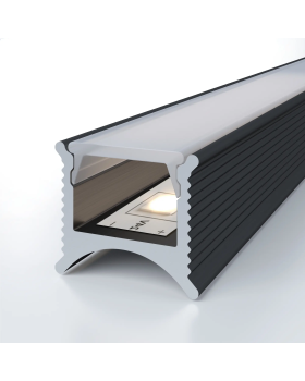 Разделительный профиль Decaro D007 Алюминий 3000*15*12,5 мм-foto2