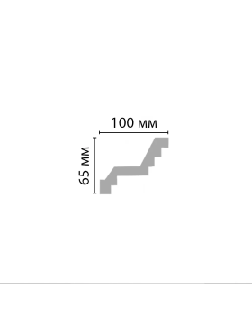 Потолочный плинтус гладкий Decomaster 96400 (60*100*2400)-foto2