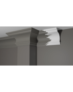 Карниз Decor Dizayn DD522 Полистирол 2000*152*100 мм-foto2