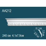 Карниз гибкий AA212F Перфект Полиуретан 2400*79*41 мм