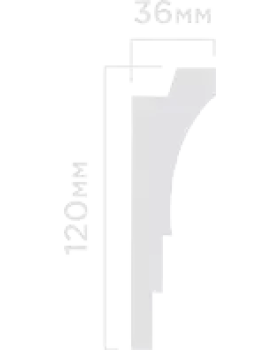 Карниз Hiwood A120 Полистирол Под покраску-foto2