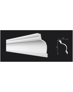 Карниз Decor Dizayn DD522 Полистирол 2000*152*100 мм-foto3