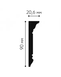 Карниз Mallers MC176 Композит 2000*90*20.6 мм-foto2