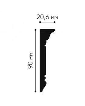Карниз Mallers MC176 Композит 2000*90*20.6 мм-foto2