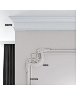 Карниз Bello Deco К3 XPS Полимер 2000*100*40 мм-foto4