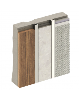 Разделительный профиль Decaro D007 Алюминий 3000*15*12,5 мм-foto4