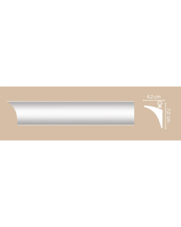 Плинтус потолочный Decomaster A209 (70*42*2000)-foto2