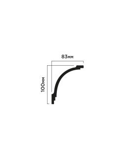 Карниз Hiwood A130V1 Полистирол Под покраску-foto2