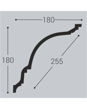 Карниз Bello Deco К23 Полистирол 2000*180*180 мм-foto2