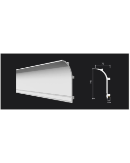 Карниз Decor Dizayn DD520 Полистирол 2000*140*70 мм-foto2