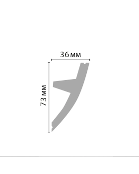 Плинтус потолочный D502 ДМ Decomaster (74*37*2000 мм)-foto4