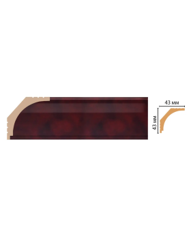 Карниз потолочный Decomaster D109-62 (43*43*2400)