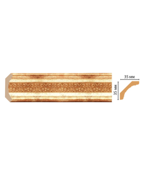Карниз потолочный Decomaster 167S-126 (35*35*2400)