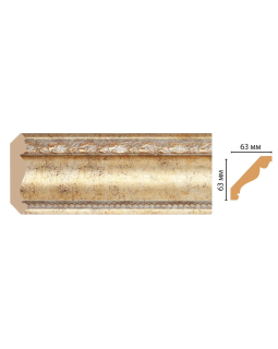 Карниз потолочный Decomaster 146-553 (63*63*2400)