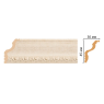 Карниз потолочный Decomaster 148D-18D (45*30*2400)