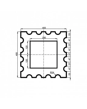 Колонна Leptonika LC 109-21 Full (тело) 2000*405*405 мм-foto2