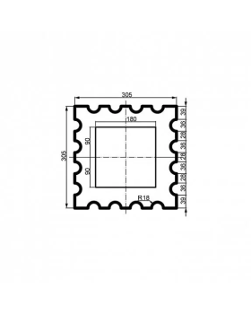 Колонна Leptonika LC 108-21 Full (тело) 2000*305*305 мм-foto2