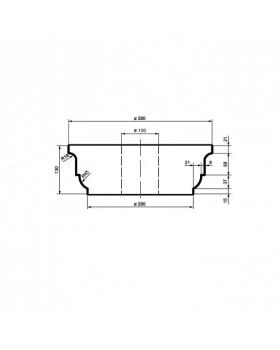 Колонна Leptonika LC 101-1 (капитель) 380*130 мм-foto2