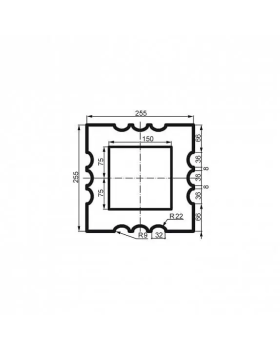 Колонна Leptonika LC 110-21 Full (тело) 2000*255*255 мм-foto2