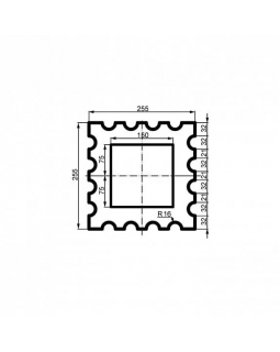 Колонна Leptonika LC 107-21 Full (тело) 2000*255*255 мм-foto4