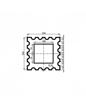 Колонна Leptonika LC 107-21 Full (тело) 2000*255*255 мм-foto4