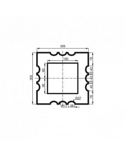 Колонна Leptonika LC 111-21 Full (тело) 2000*305*305 мм-foto2