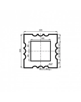 Колонна Leptonika LC 111-21 Full (тело) 2000*305*305 мм-foto2