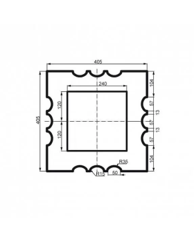 Колонна Leptonika LC 112-21 Full (тело) 2000*405*405 мм-foto2