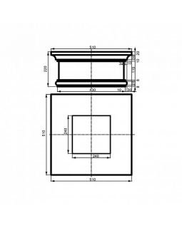 Колонна Leptonika LC 118-1 (капитель) 510*220 мм-foto2