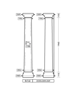 Колонна Европласт 1.30.103 Пенополиуретан 2220*269*269 мм-foto2