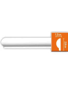 Молдинг гладкий Decomaster 97101 гибкий (30*12*2400)-foto4