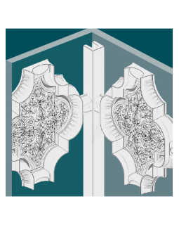 Молдинг Европласт 1.65.002 Пенополиуретан 2000*60*48 мм-foto2