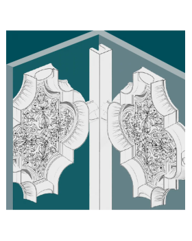 Молдинг Европласт 1.65.002 Пенополиуретан 2000*60*48 мм-foto2