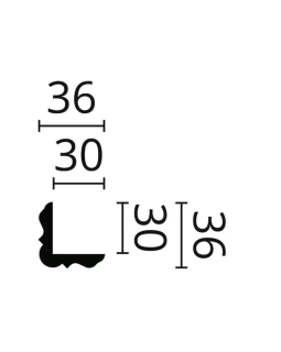 Профиль NMC Wallstyl WE2 36х36х2200 мм-foto2