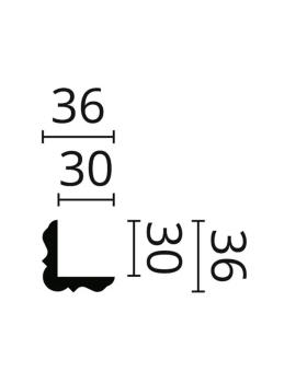 Профиль NMC Wallstyl WE2 36х36х2200 мм-foto2