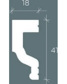 Молдинг Европласт 6.51.391 Композит 2000*41*18 мм-foto2