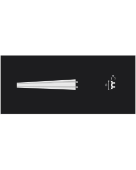 Молдинг Decor Dizayn DD633 Полистирол 2000*36*18 мм-foto2