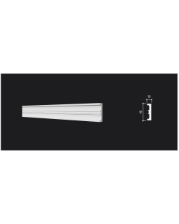 Молдинг Decor Dizayn DD629 Полистирол 2000*40*10 мм-foto3