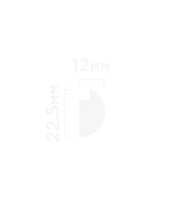 Финишный молдинг Hiwood LF135A, LF135B Фитополимер 2700*22,5-29.3*12 мм-foto2