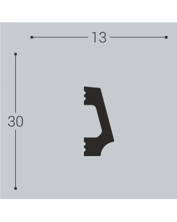 Молдинг Bello Deco М16 XPS Полимер 2000*30*13 мм-foto2