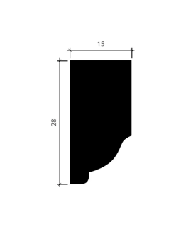 Молдинг Европласт 1.51.305 Пенополиуретан 2000*28*15 мм-foto4