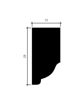 Молдинг Европласт 1.51.305 Пенополиуретан 2000*28*15 мм-foto4