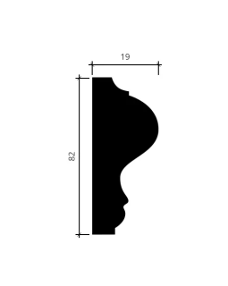 Молдинг Европласт 1.51.303 Пенополиуретан 2000*82*19 мм-foto4