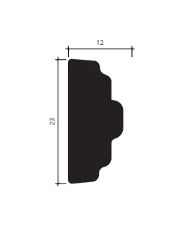 Молдинг Европласт 1.51.329 Пенополиуретан 2000*23*12 мм-foto4