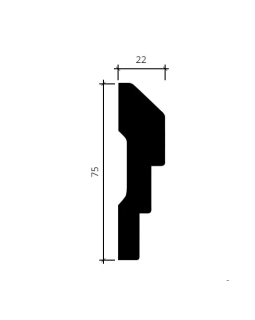 Молдинг Европласт 1.51.315 Пенополиуретан 2000*75*22 мм-foto4