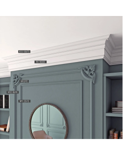 Молдинг Bello Deco М12 XPS Полимер 2000*40*20 мм-foto6