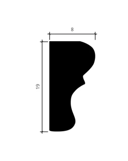 Молдинг Европласт 1.51.321 гибкий Пенополиуретан Новый 2000*19*9 мм-foto2