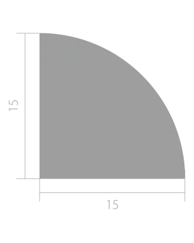 Молдинг Ultrawood E2E 0215 ЛДФ 2000-2440*15*15 мм-foto4