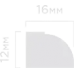 Молдинг Hiwood D16V1 Полистирол Под покраску