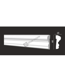 Молдинг Decor Dizayn DD400 Полистирол 2000*44*16 мм